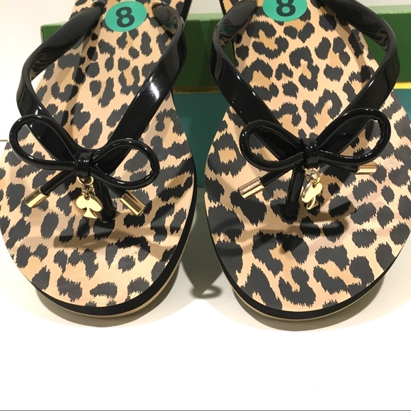 Kate Spade cheetah print bow sandals - Picture 3 of 4